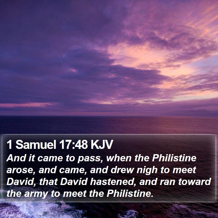 1 Samuel 17:48 KJV Bible Study