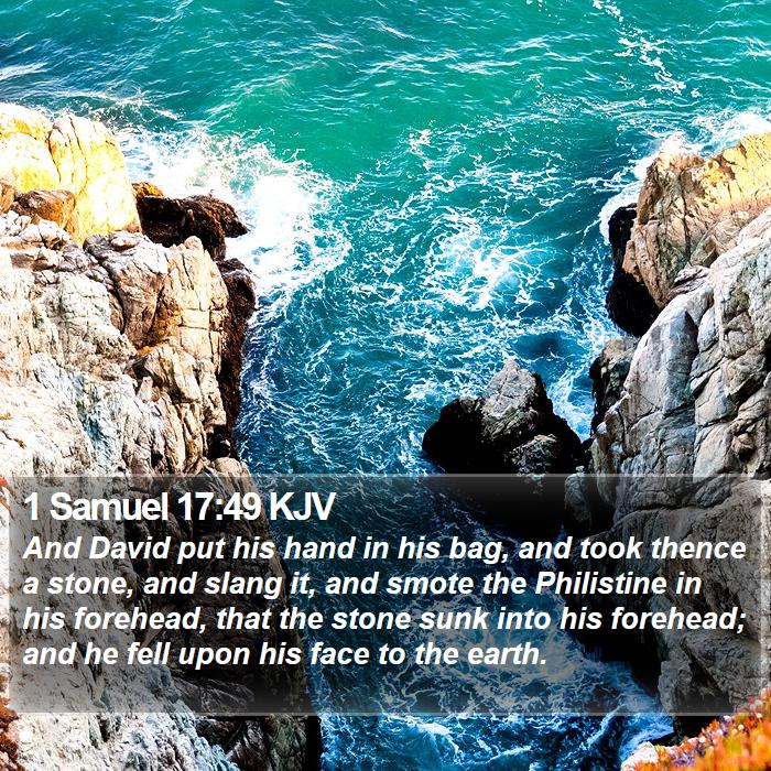 1 Samuel 17:49 KJV Bible Study