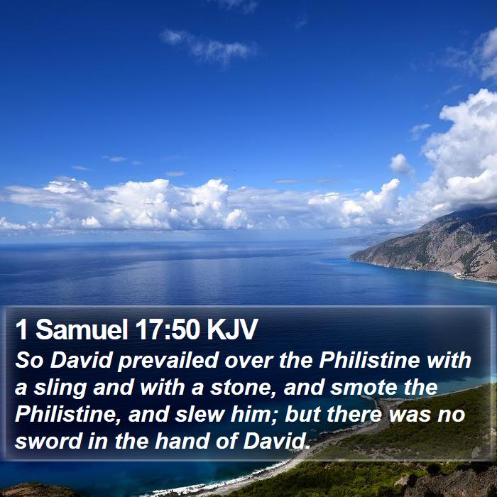 1 Samuel 17:50 KJV Bible Study