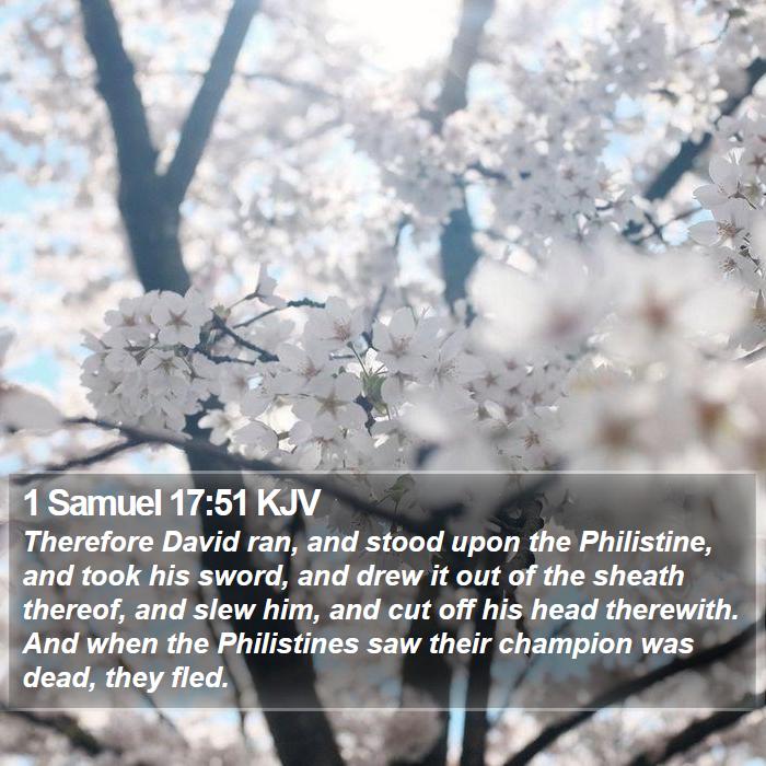 1 Samuel 17:51 KJV Bible Study