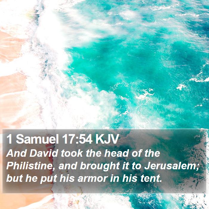 1 Samuel 17:54 KJV Bible Study