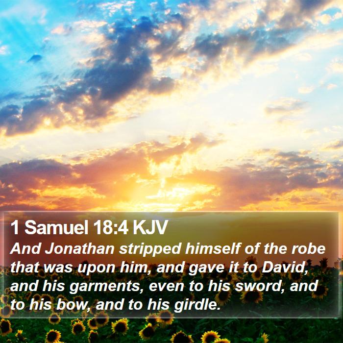 1 Samuel 18:4 KJV Bible Study