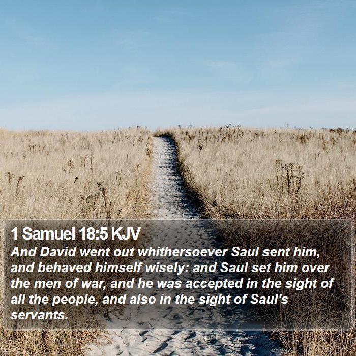 1 Samuel 18:5 KJV Bible Study