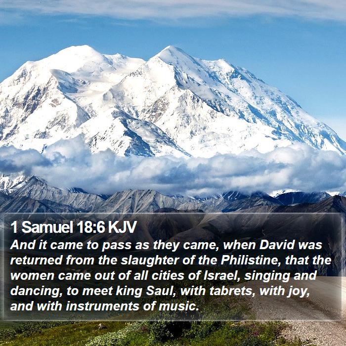 1 Samuel 18:6 KJV Bible Study