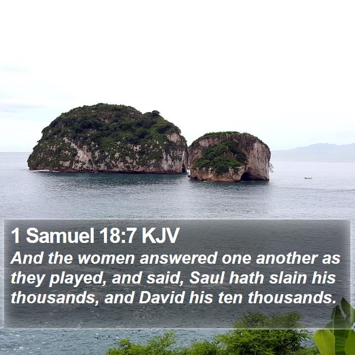 1 Samuel 18:7 KJV Bible Study