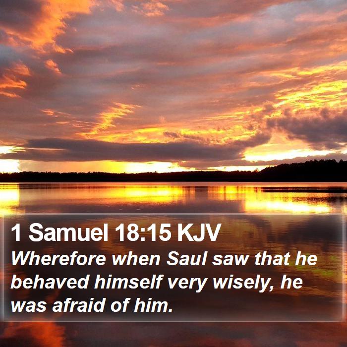 1 Samuel 18:15 KJV Bible Study