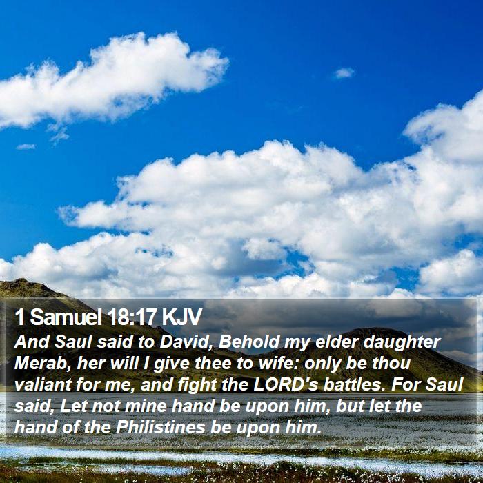 1 Samuel 18:17 KJV Bible Study