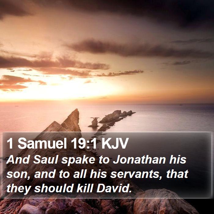 1 Samuel 19:1 KJV Bible Study