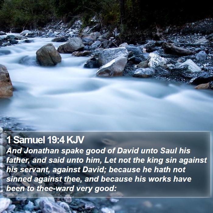 1 Samuel 19:4 KJV Bible Study