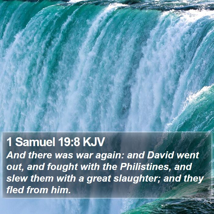 1 Samuel 19:8 KJV Bible Study