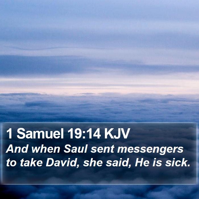 1 Samuel 19:14 KJV Bible Study