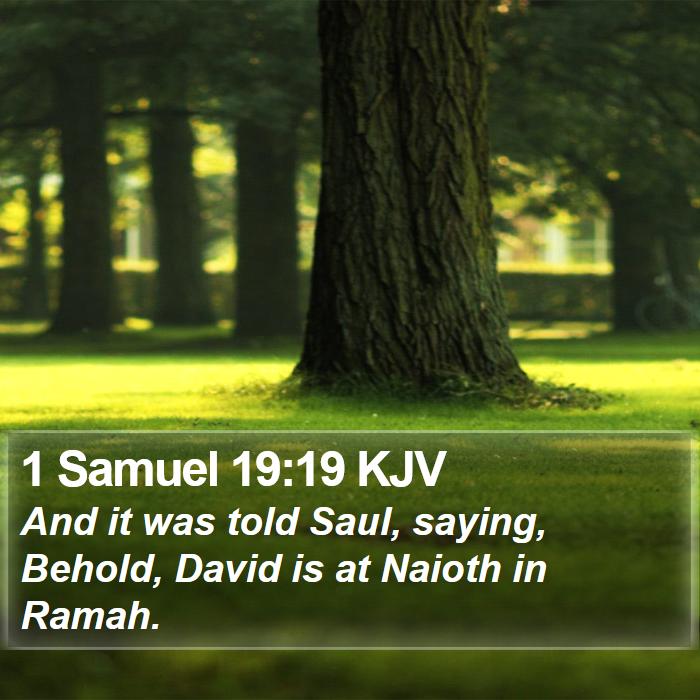 1 Samuel 19:19 KJV Bible Study