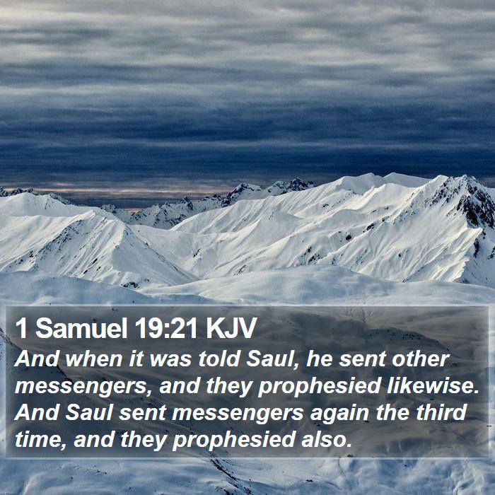 1 Samuel 19:21 KJV Bible Study