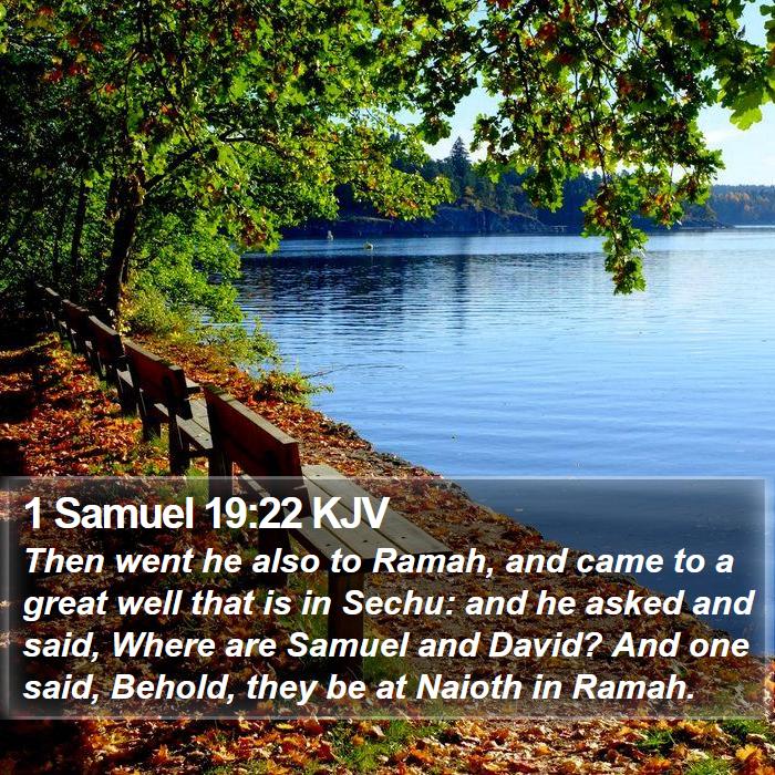 1 Samuel 19:22 KJV Bible Study