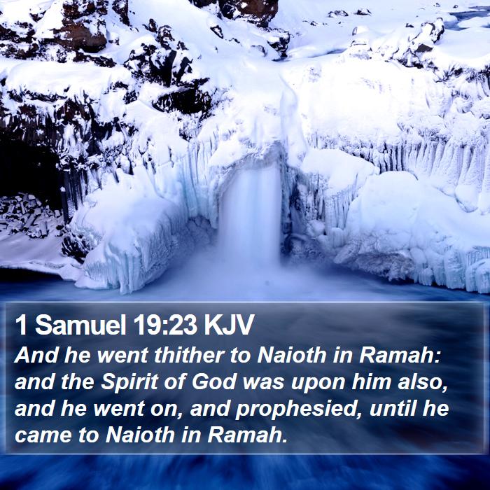 1 Samuel 19:23 KJV Bible Study