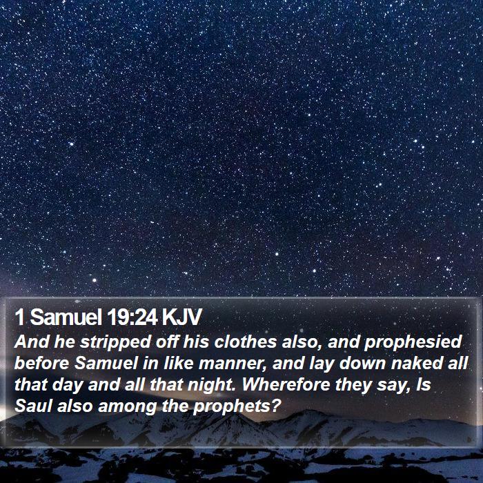 1 Samuel 19:24 KJV Bible Study