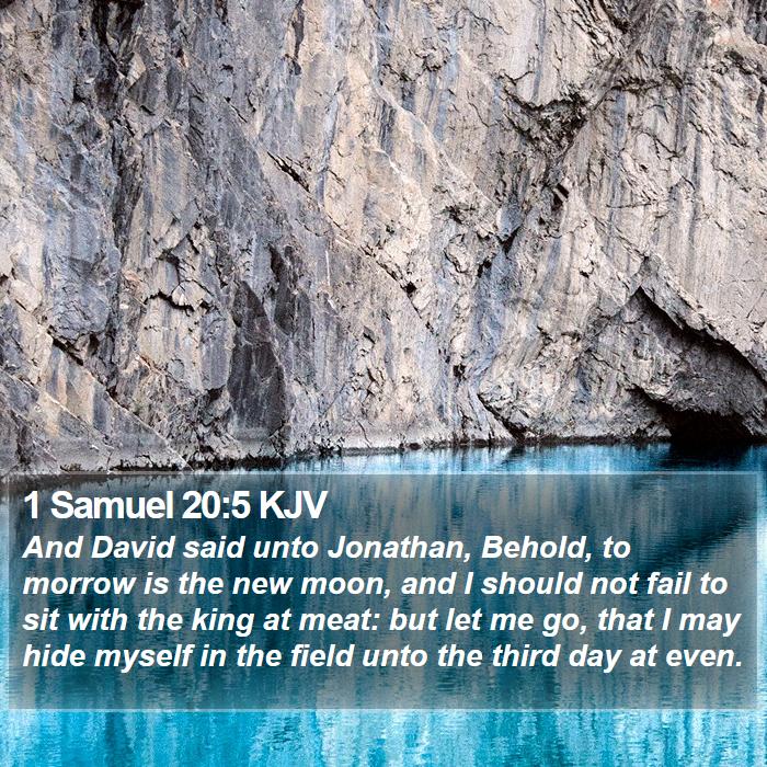 1 Samuel 20:5 KJV Bible Study