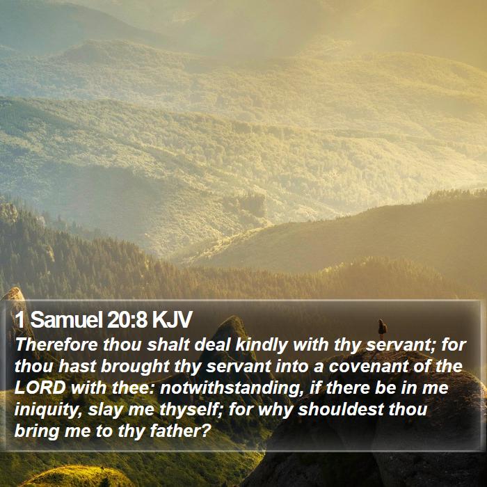 1 Samuel 20:8 KJV Bible Study