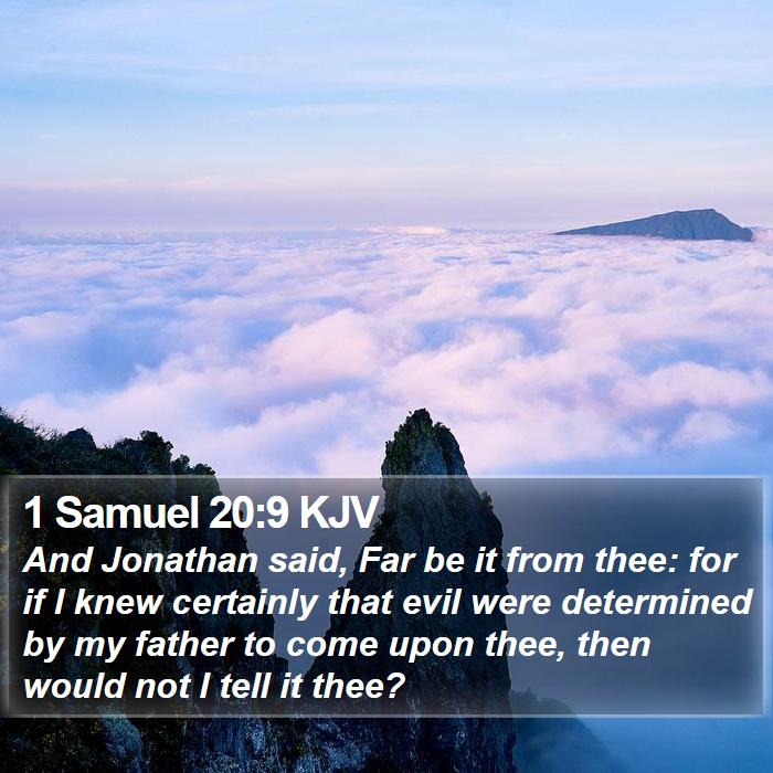 1 Samuel 20:9 KJV Bible Study