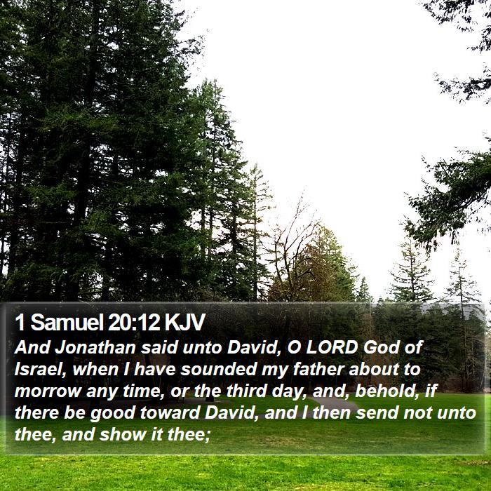 1 Samuel 20:12 KJV Bible Study