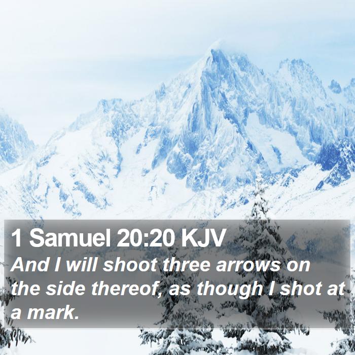 1 Samuel 20:20 KJV Bible Study