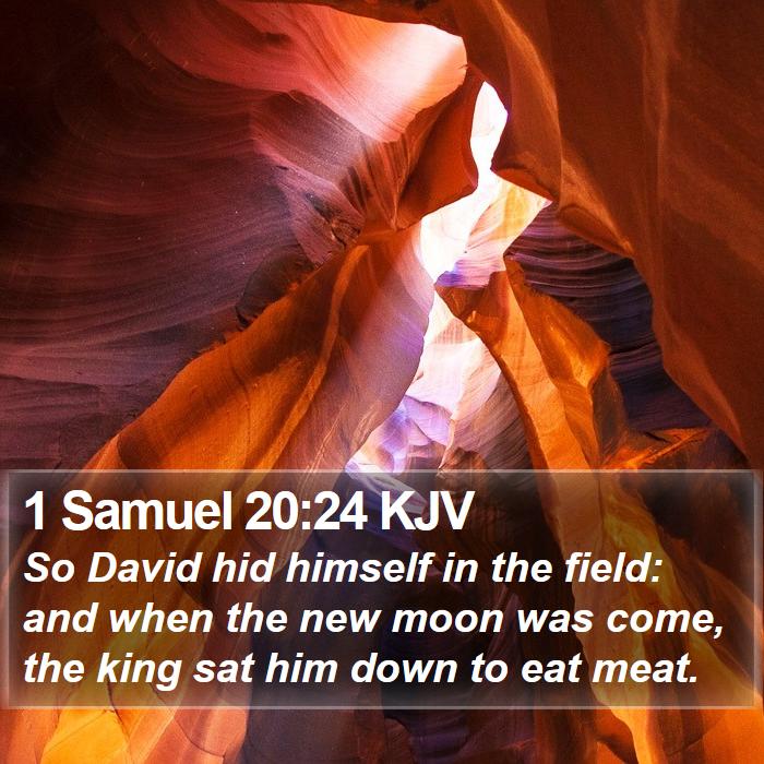 1 Samuel 20:24 KJV Bible Study