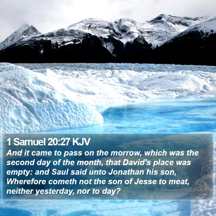 1 Samuel 20:27 KJV Bible Study