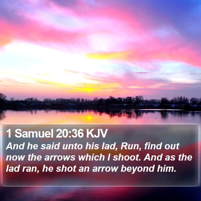 1 Samuel 20:36 KJV Bible Study