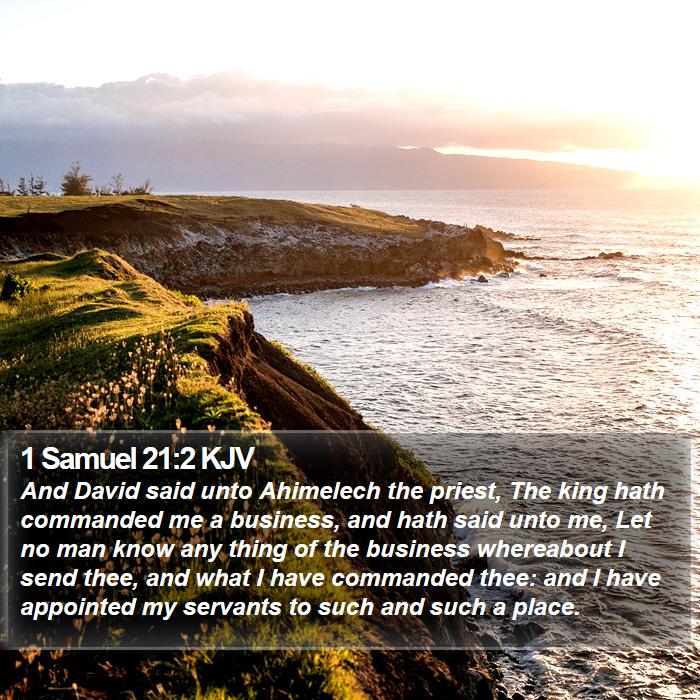 1 Samuel 21:2 KJV Bible Study