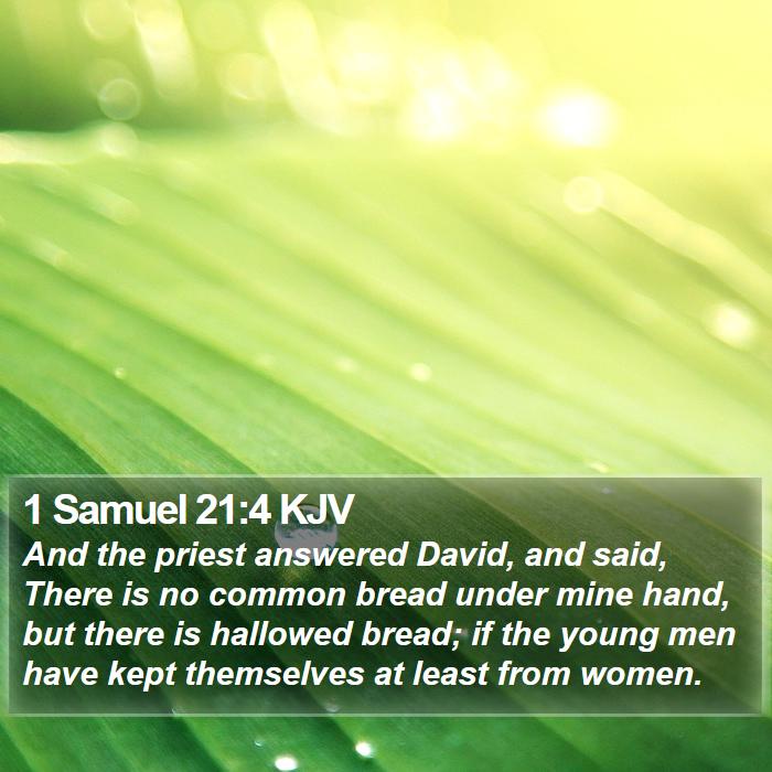 1 Samuel 21:4 KJV Bible Study