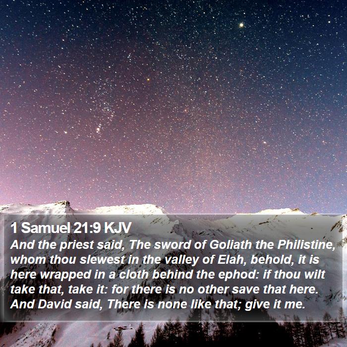 1 Samuel 21:9 KJV Bible Study