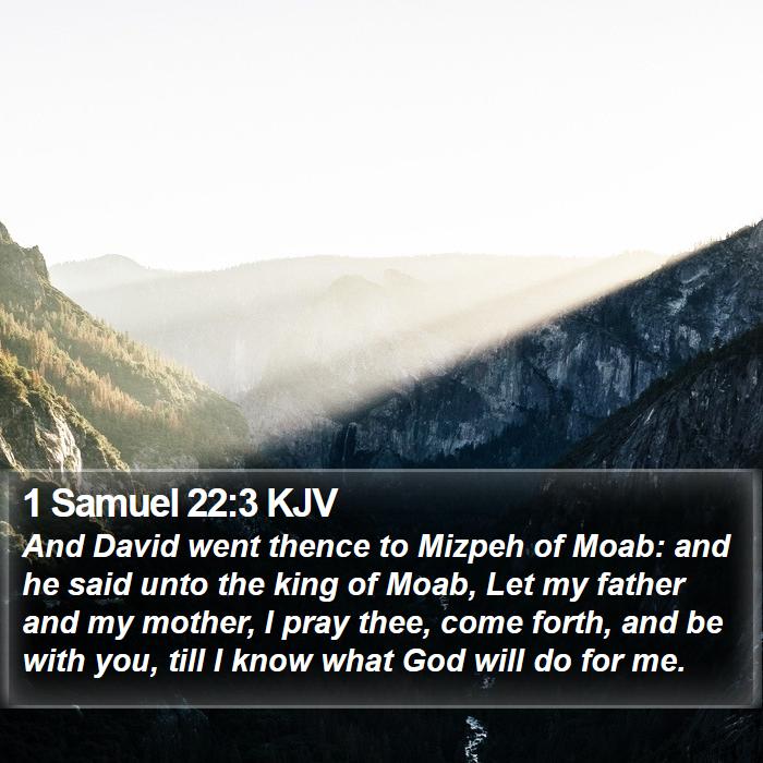 1 Samuel 22:3 KJV Bible Study