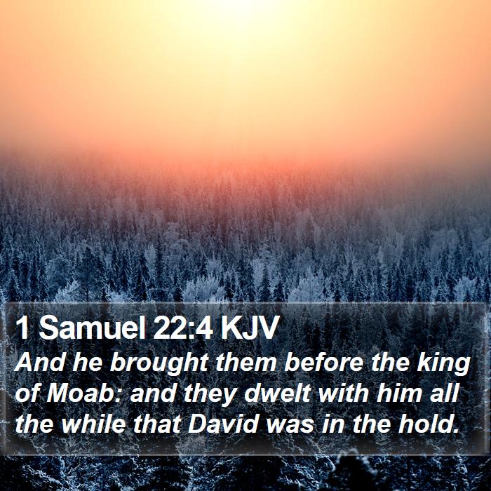 1 Samuel 22:4 KJV Bible Study