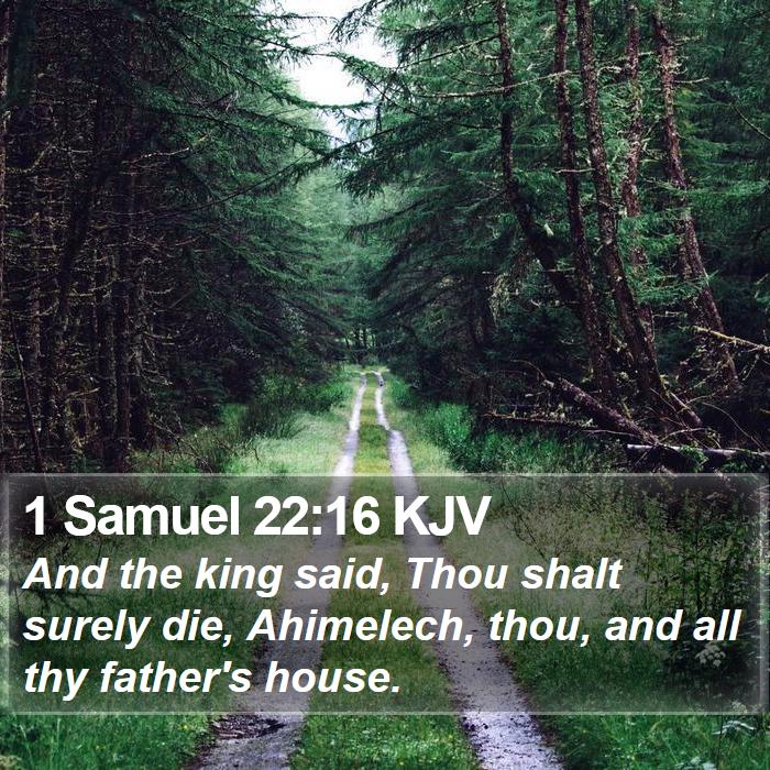 1 Samuel 22:16 KJV Bible Study