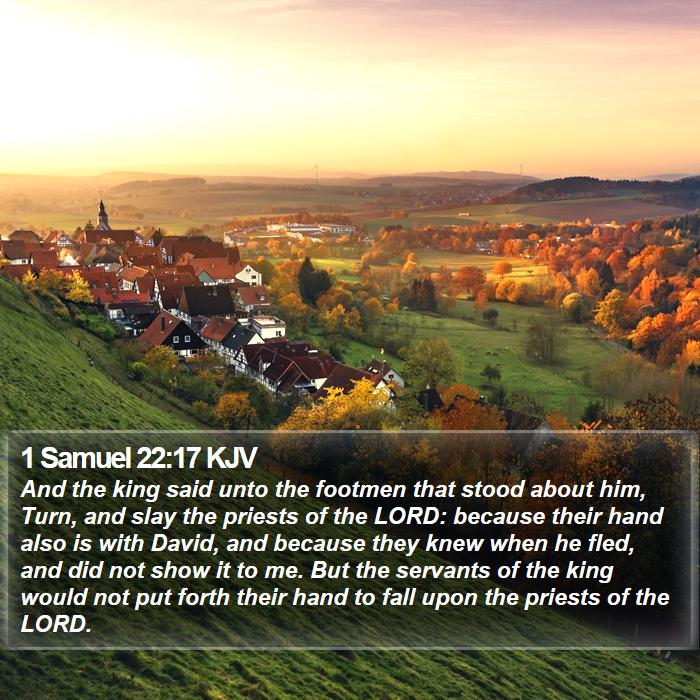 1 Samuel 22:17 KJV Bible Study