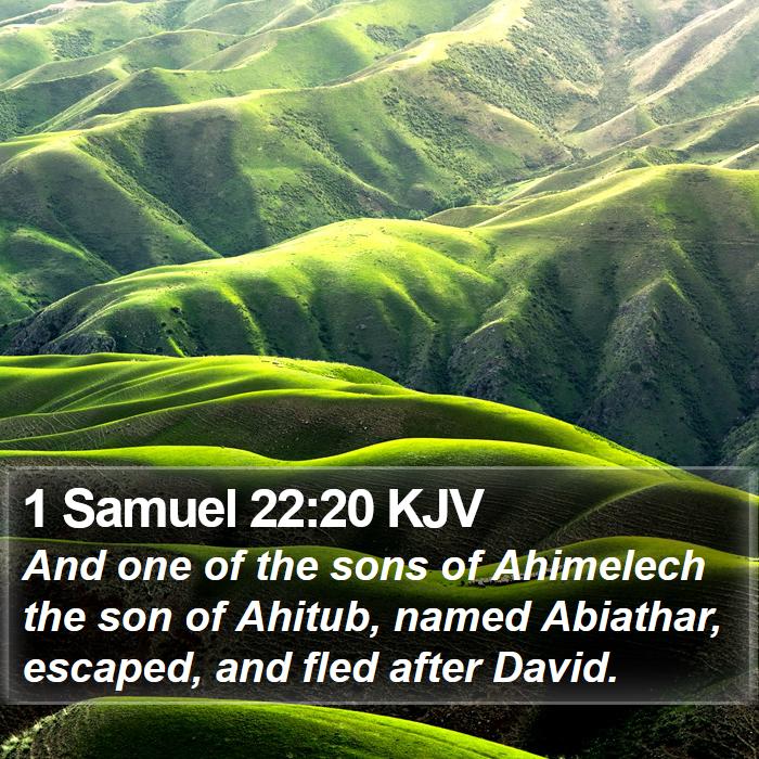 1 Samuel 22:20 KJV Bible Study