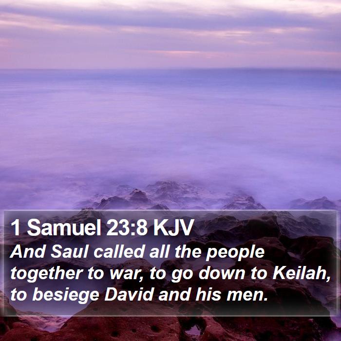 1 Samuel 23:8 KJV Bible Study