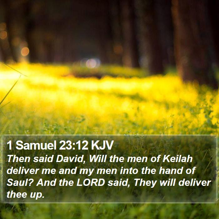 1 Samuel 23:12 KJV Bible Study