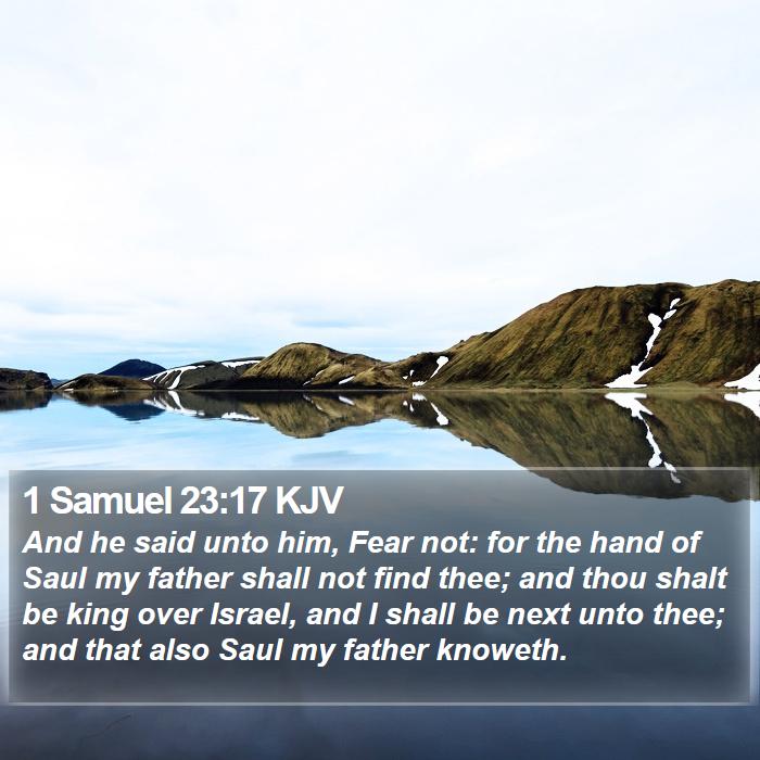 1 Samuel 23:17 KJV Bible Study