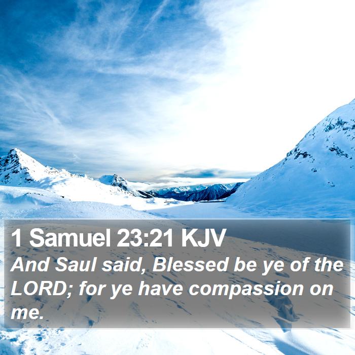 1 Samuel 23:21 KJV Bible Study