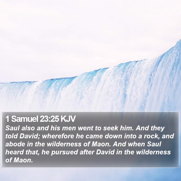 1 Samuel 23:25 KJV Bible Study