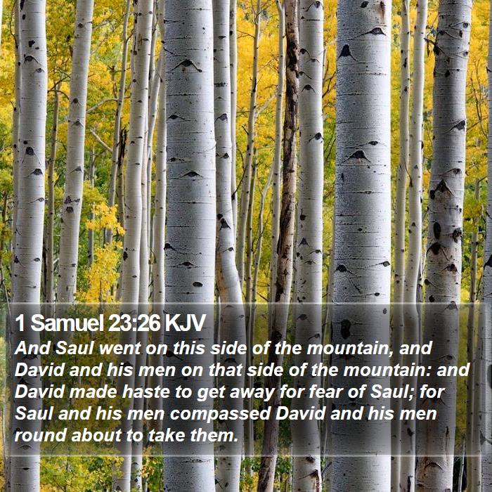 1 Samuel 23:26 KJV Bible Study