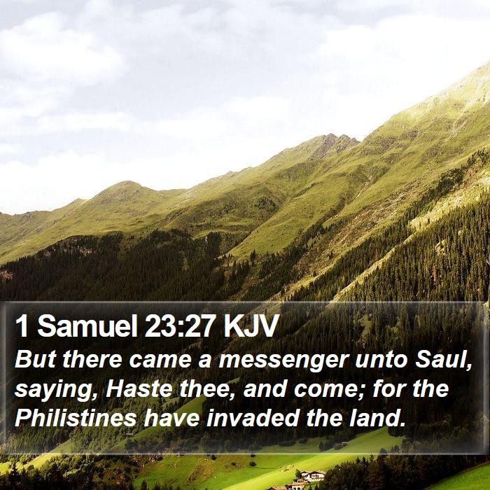 1 Samuel 23:27 KJV Bible Study