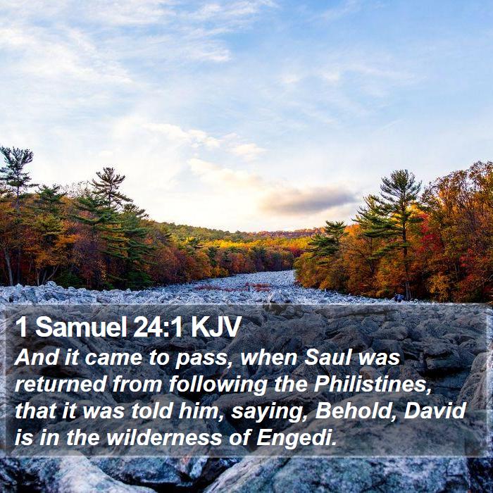 1 Samuel 24:1 KJV Bible Study