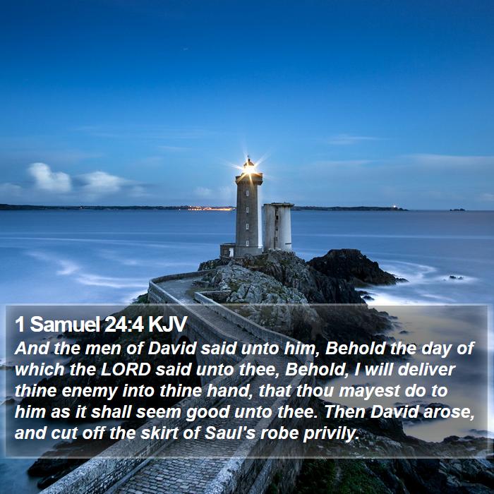 1 Samuel 24:4 KJV Bible Study