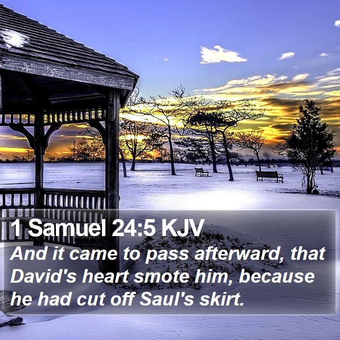 1 Samuel 24:5 KJV Bible Study