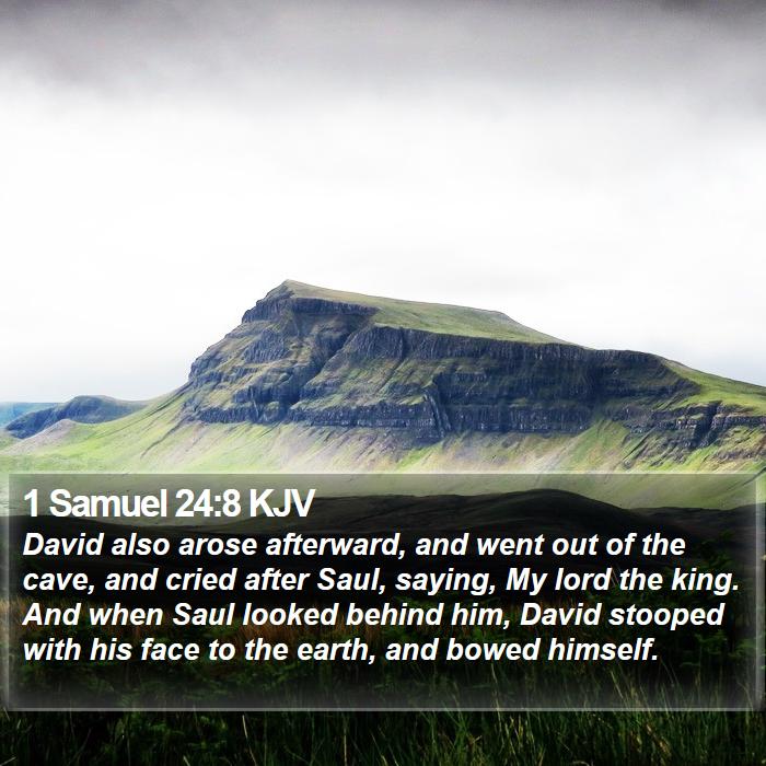 1 Samuel 24:8 KJV Bible Study