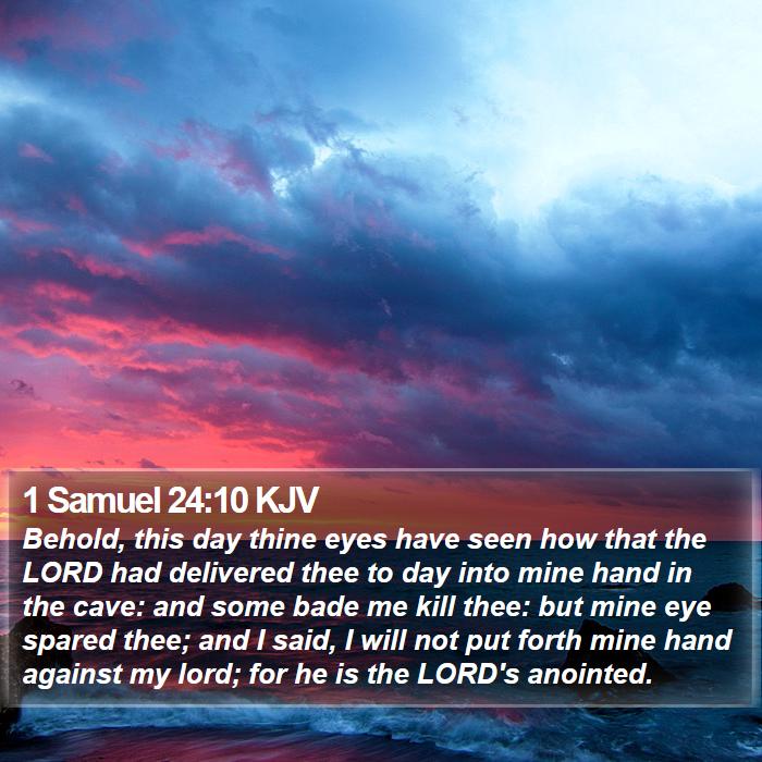 1 Samuel 24:10 KJV Bible Study