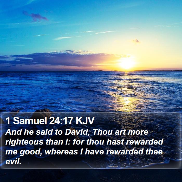 1 Samuel 24:17 KJV Bible Study