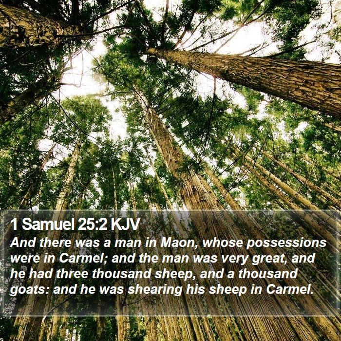 1 Samuel 25:2 KJV Bible Study